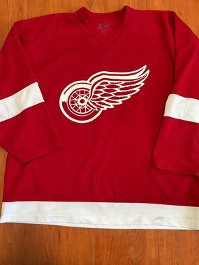 Detroit Red Wings Red Hockey Jersey by